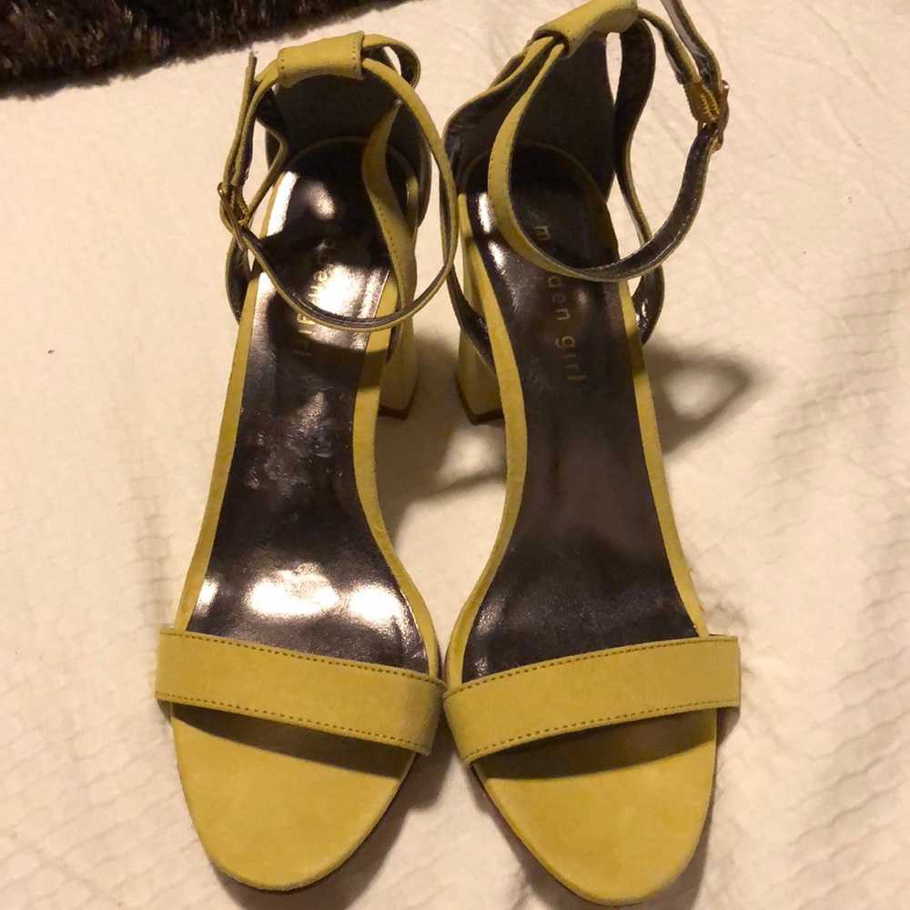 Madden Girl Green Heeled Sandals